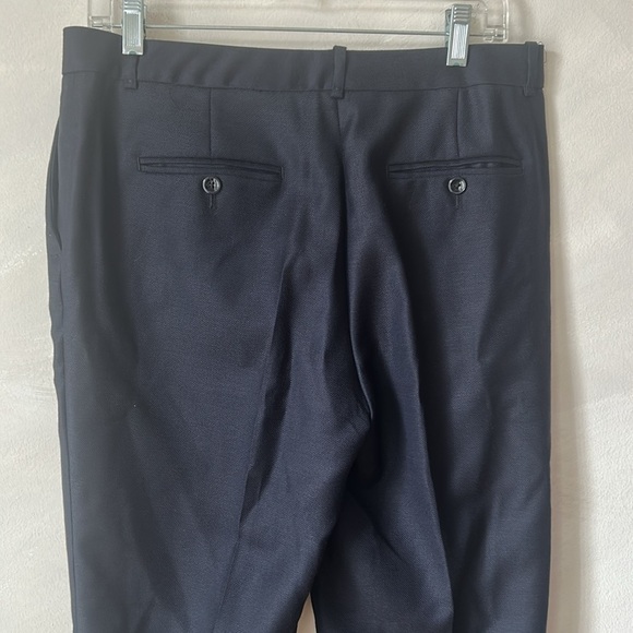 Massimo Dutti pleated Trousers navy size 8 - Picture 5 of 6